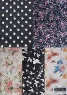 Chiffon Printed Scarves for Women, Multicolor, Pack of 5