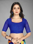 Trendy Georgette Saree with Blouse Piece For Women 