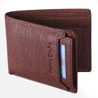PU Leather Men's Wallet – Slim, Bifold Design with Card & Cash Compartments 088 (Brown)