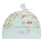 Cotton Cap for Baby (Multicolor, 0-6 Months)