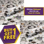 Vinyl Wallpaper for Kitchen Wall 