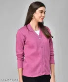 Woolen Solid Full Sleeves Sweater for Women 