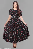 Fit and Flare Dress Floral, Pleated or Gathered for Women 