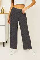 Women's Sleepwear All Over Print Pyjama; Grey - XXL