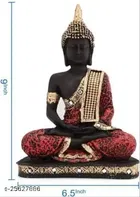 Meditating Blessing Buddha Statue for Home Decor Decorative Showpiece - 22 cm 
