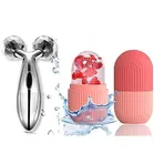 Manual 3D Facial Massage Roller with Reusable Ice Massage Roller 