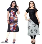 Crepe Printed Kurti for Women 