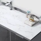 Decor PVC Vinyl Wallpaper for Home White Marble 45x250cm