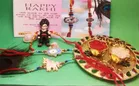 Alloy 3 Pcs Rakhi with 4.5 inch Plate 