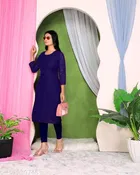 Net Kurti for Women,  Blue  