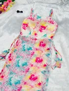 Organza Printed Kurti for Women 
