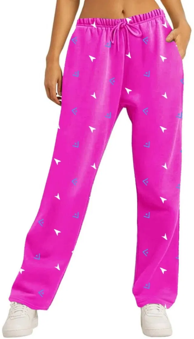 Cotton Printed Jogger Pants for Women (Multicolor, XL)