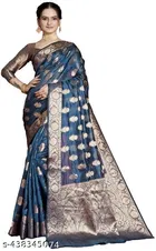 Organza Zari Woven Saree for Women 