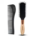 Majestique Flat Hair Brush with Hair Comb Detangling Brush for Men and Women 