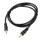 Plastic 3.5mm Jack Male to Male Stereo Audio Aux Data Cable (Black)