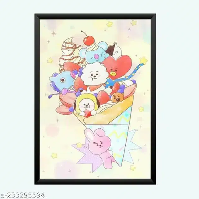 Plastic Photo Frame (Multicolor, 5x7 inches)
