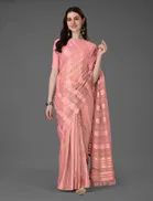 Cotton Embroidery Saree for Women 