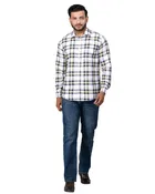Poly Cotton Full Sleeves Chequered Shirt for Men 