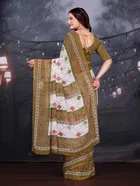 Georgette Printed Saree for Women 