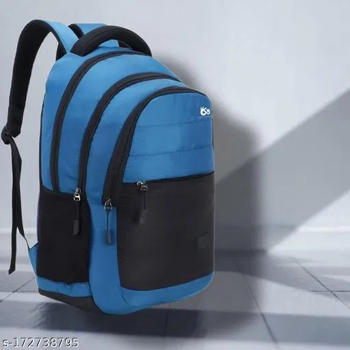 Nylon Backpack for Men & Women, Blue