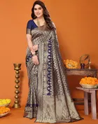 Banarasi Silk Zari Woven Saree for Women 