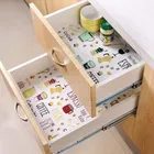 Coffee Theme PVC Kitchen Cabinet Shelf Mat Kitchen Mat EVA Food Grade Multipurpose Washable Anti Slip Mat/Sheet for Fridge, Shelf Liner, Table, Kitchen Drawer mat 