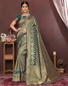 Banarasi Silk Zari Woven Saree for Women 
