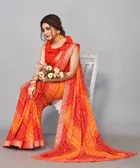 Georgette Printed Saree for Women 