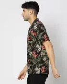100% Cotton Half Sleeves Floral Shirt for Men 