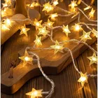 16 LEDs 2.5 m Yellow Star Shape Fairy Light (Pack of 1)