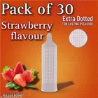 Xebok Strawberry Flavoured Full Dotted Condoms 