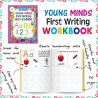 Super Cute Toddlers Coloring Bag, Young Minds First Writing Workbook, Set of 2