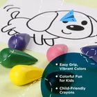 Lxuor Doodle Plastic Childgrip Crayons 6 Shade 
