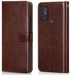 MOTOROLA XT2127-2 / Moto G10 Artificial Leather Mobile Flip Cover 