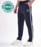 Cotton Blend Regular Fit Track Pants for Men 