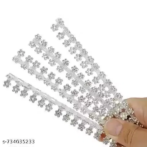 Hair Clips for Women, Pack of 12 (White)
