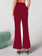 Poly Spandex Bell Bottoms Trouser / Pant for Women 
