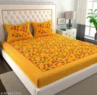Cotton Queen Bedsheet with 2 Pillow Cover 