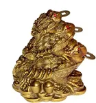 Polyresin Fengshui Triple Three Legged Toad Showpiece 