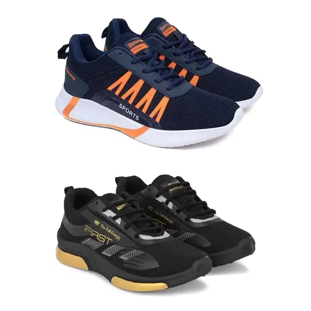 Combo of Casual Shoes for Boys (Multicolor, 9-10 Years) (Pack of 2)