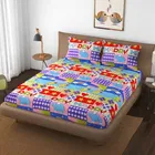 Microfiber Double Bedsheet with 2 Pillow Covers 