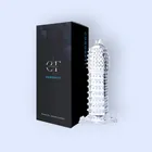 A R Silicone Crystal Dotted Condom for Men (Transparent)