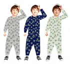 Cotton Printed Nightsuit for Kids (Multicolor, 0-3 Months) (Pack of 3)