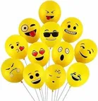 Printed Emoji Latex Smiley Balloon 