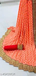 Lycra Blend Printed Saree for Women 
