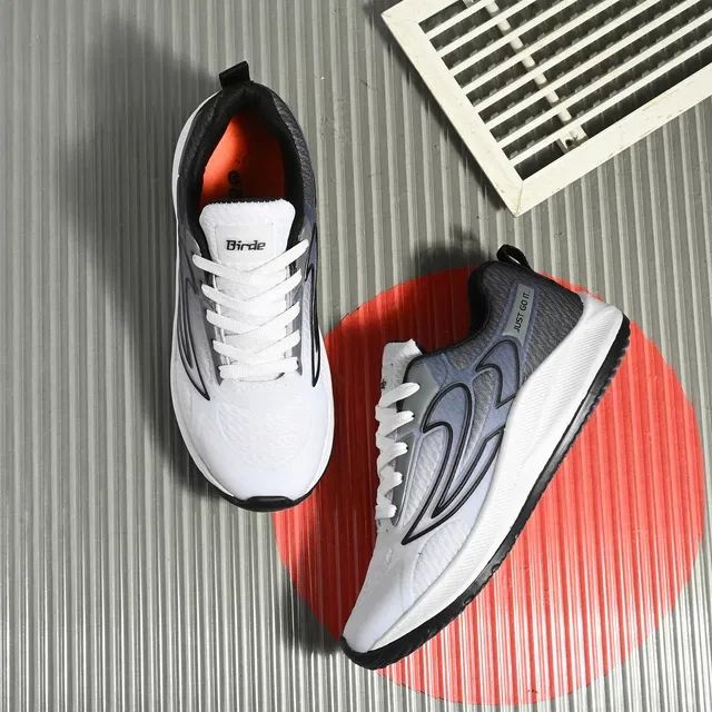 Sports Shoes for Men (Black & White, 8)