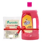 Captain Shine Floor Cleaner 1 L (Floral) + Purodo Napthalene Balls 100 g
