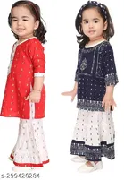 Rayon Kurta Set for Girls 