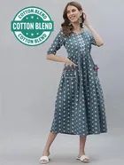 Cotton Printed Anarkali Kurti for Women 