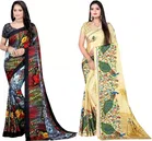 Crepe Printed Saree for Women 